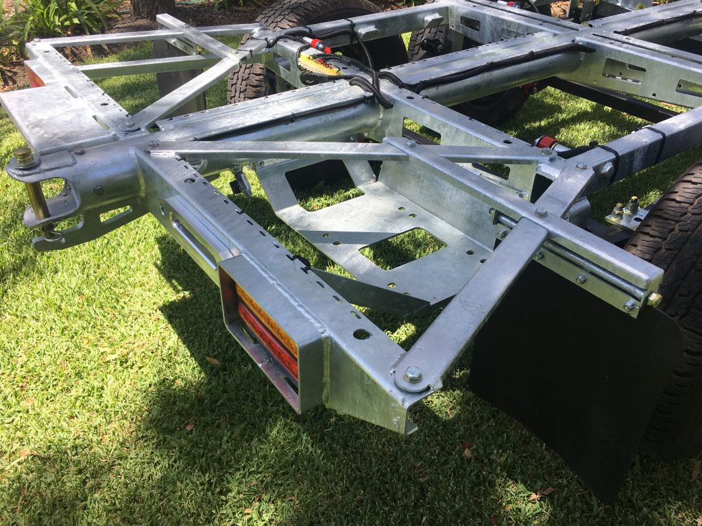 Tandem Trailer Chassis Rear Winch Plate