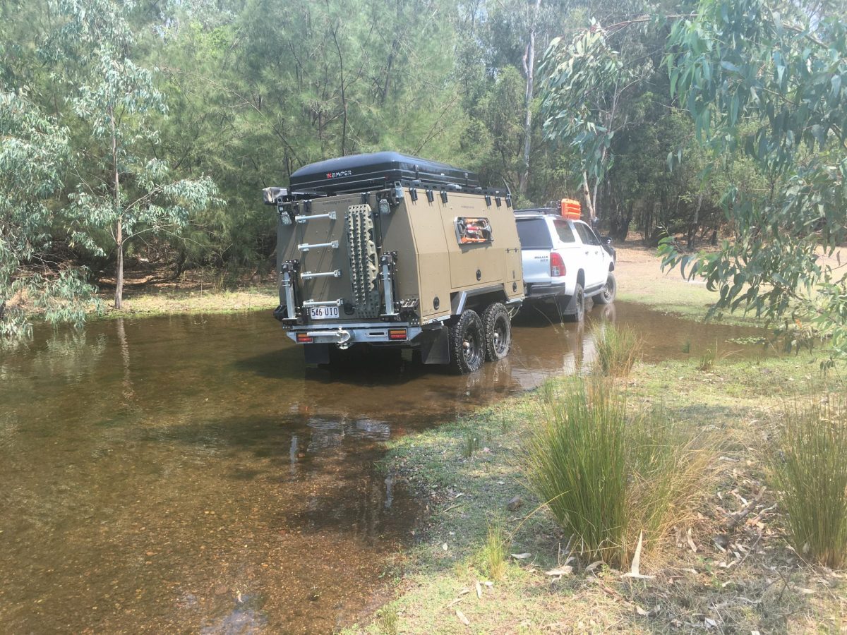 Towing a Camper Trailer Off Road
