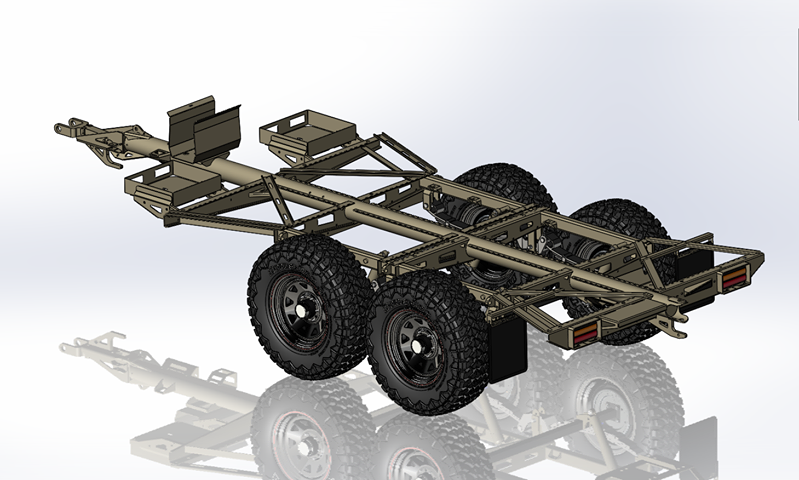 Heavy Duty - Off Road Tandem Trailer Chassis R.A.S.V 4-4